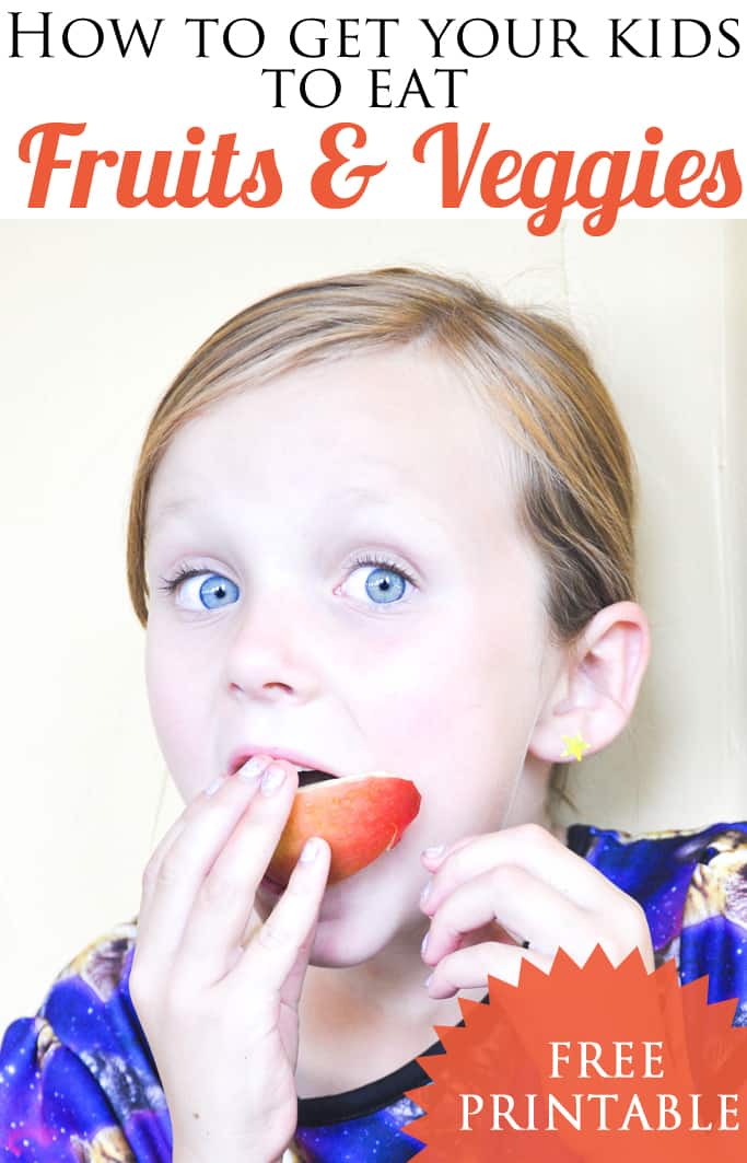 How to get your kids to eat fruits & veggies 