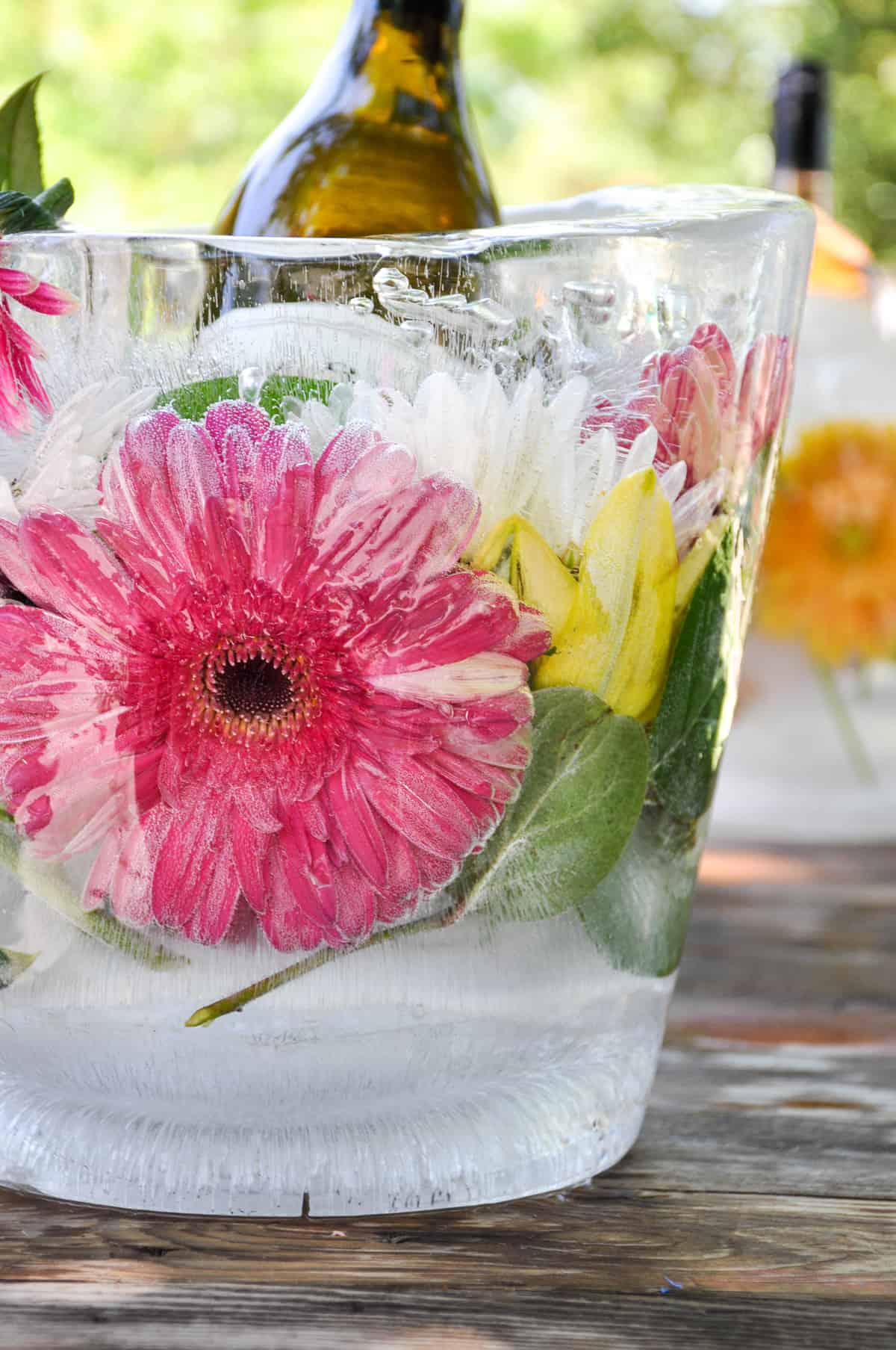Floral Ice Bucket DIY California Grown