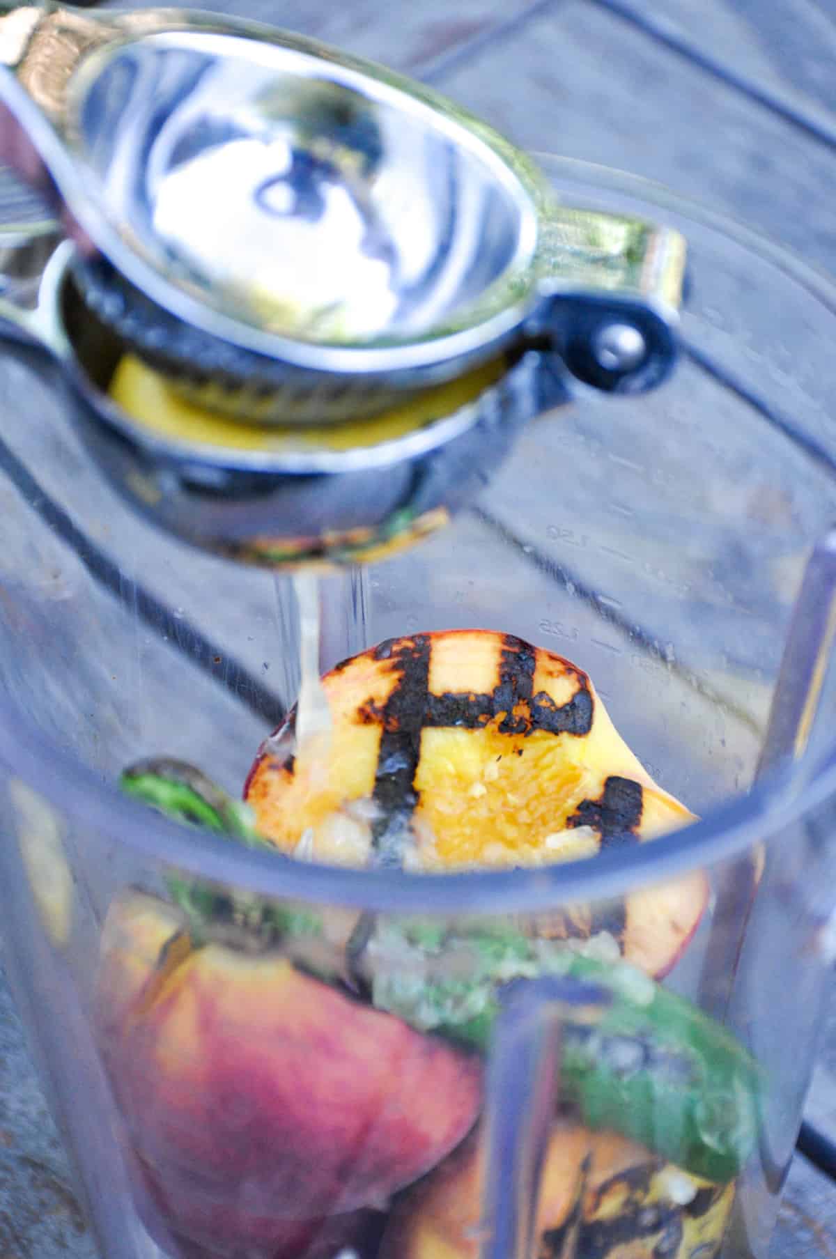 Spicy Grilled Peach Margarita California Grown