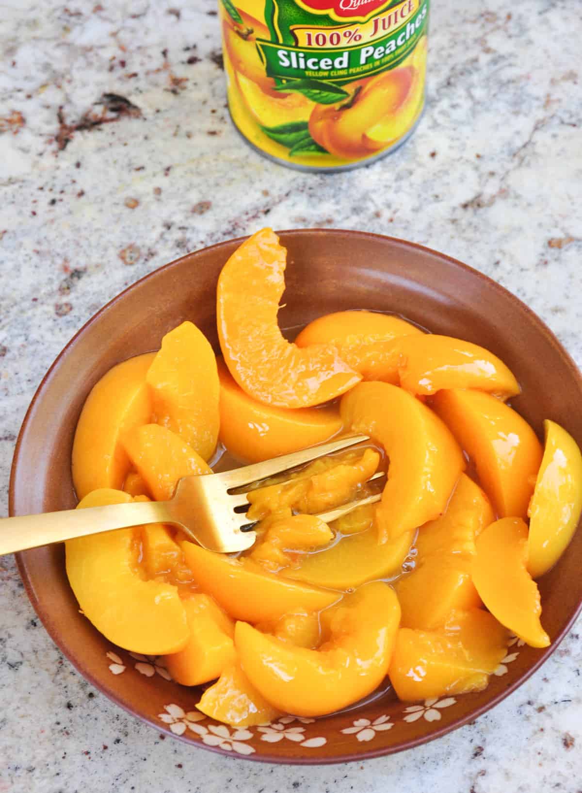 canned peach ice cream recipe