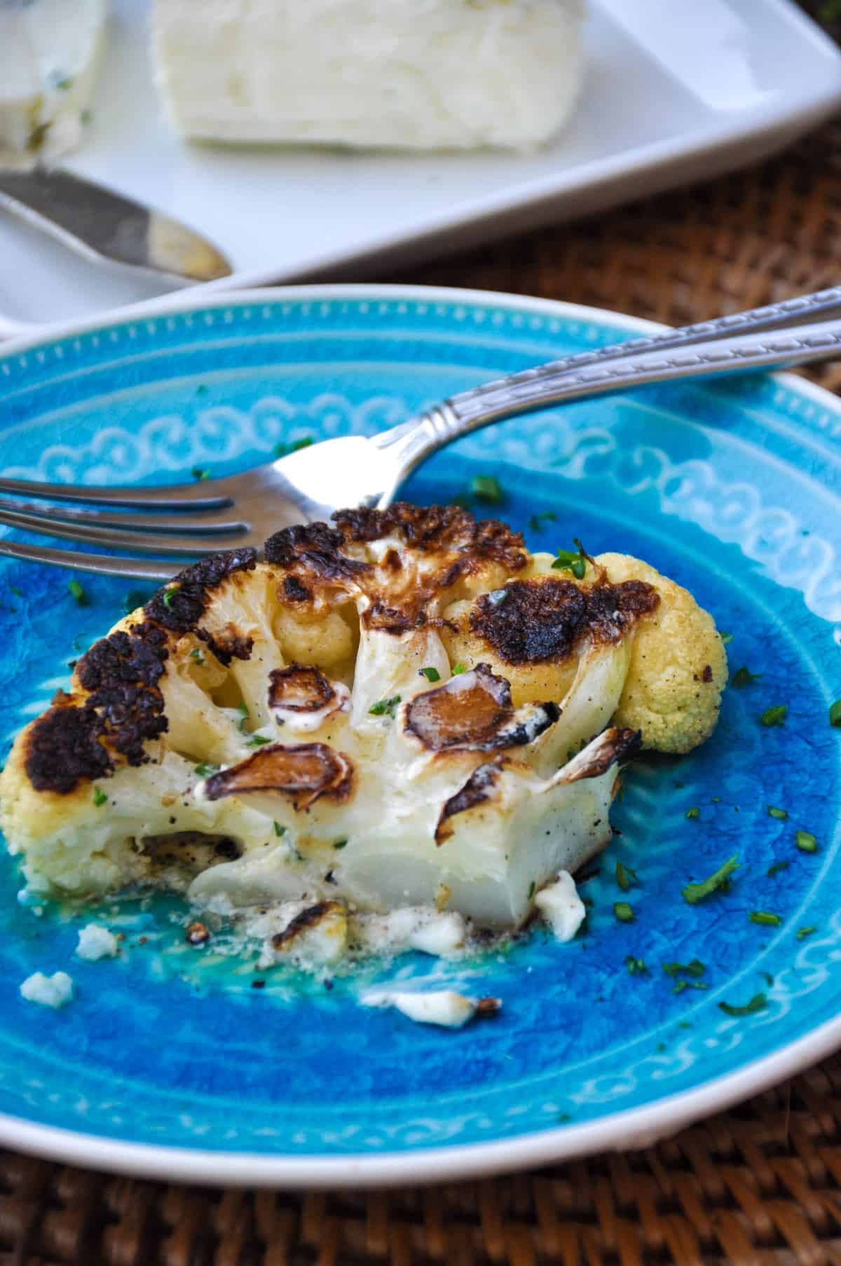 Cauliflower Steaks with Blue Cheese Butter
