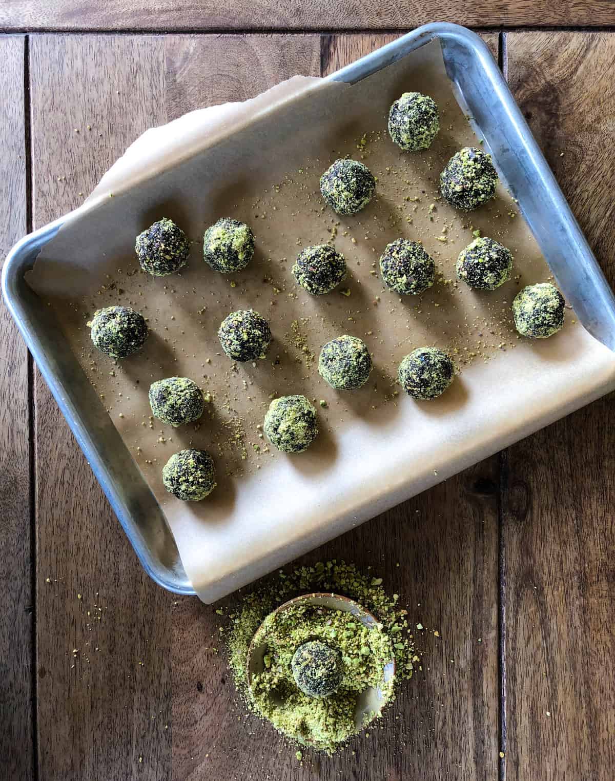Pistachio Prune Truffles
